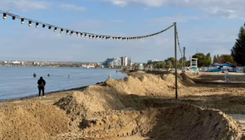 Новый защитный вал в Анапе