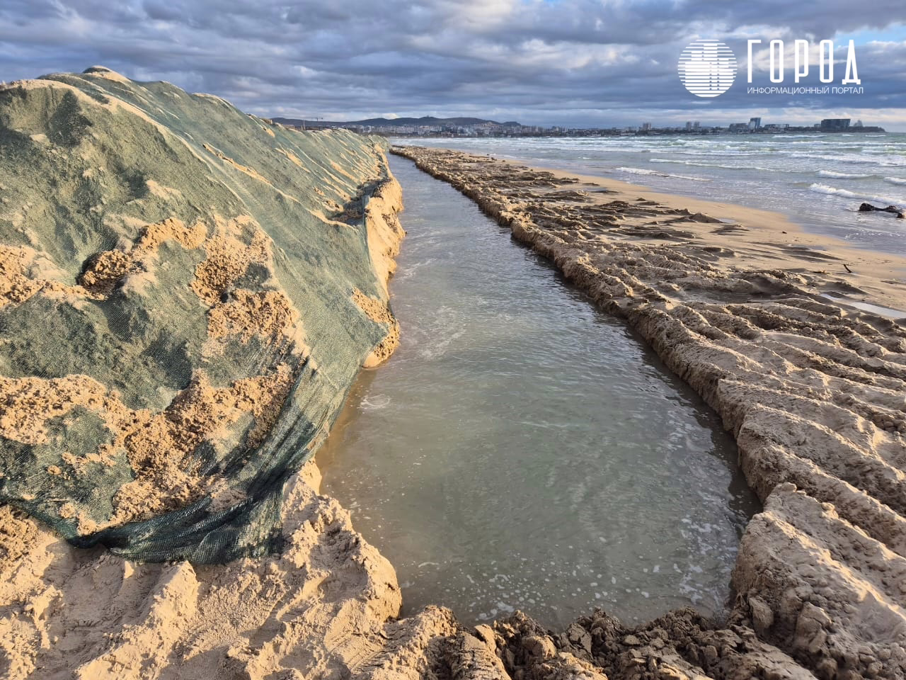 Защитный вал в Анапе